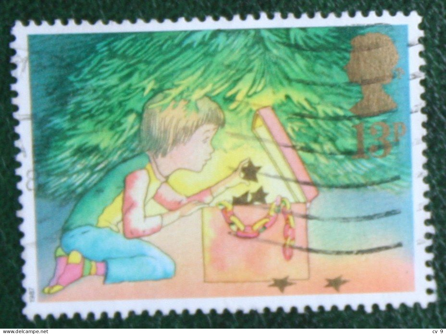 13 P Natale Weihnachten Xmas Noel (Mi 1126) 1987 Used Gebruikt Oblitere ENGLAND GRANDE-BRETAGNE GB GREAT BRITAIN - Gebraucht