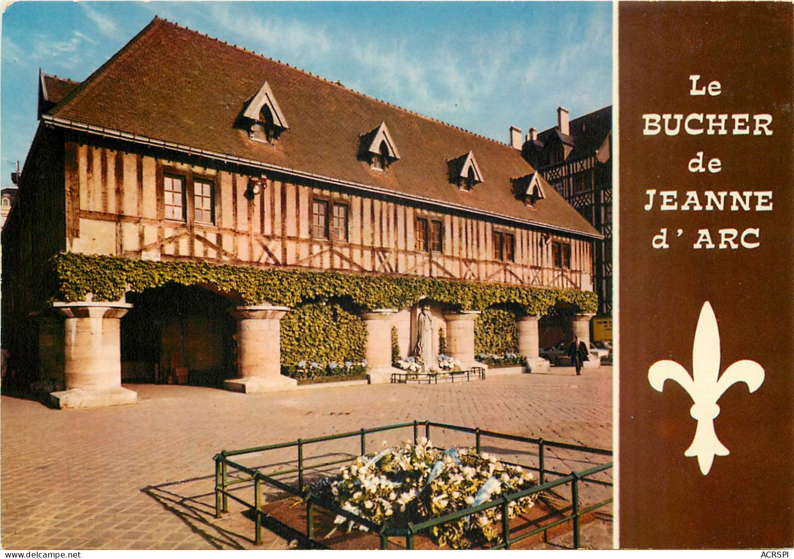 ROUEN Place Du Vieux Marche Le Bucher De Jeanne  D Arc 10(scan Recto-verso) MD2509 - Rouen