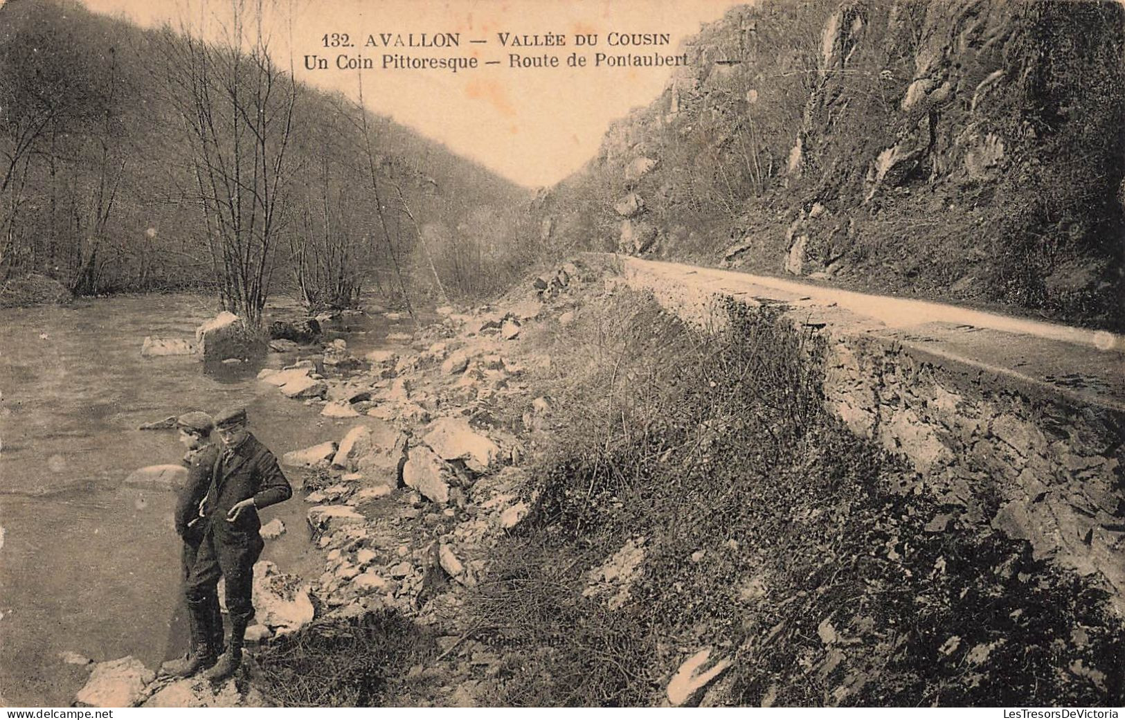 FRANCE - Avallon - Vallée Du Cousin - Un Coin Pittoresque - Route De Pontaubert - Rivière - Carte Postale Ancienne - Avallon