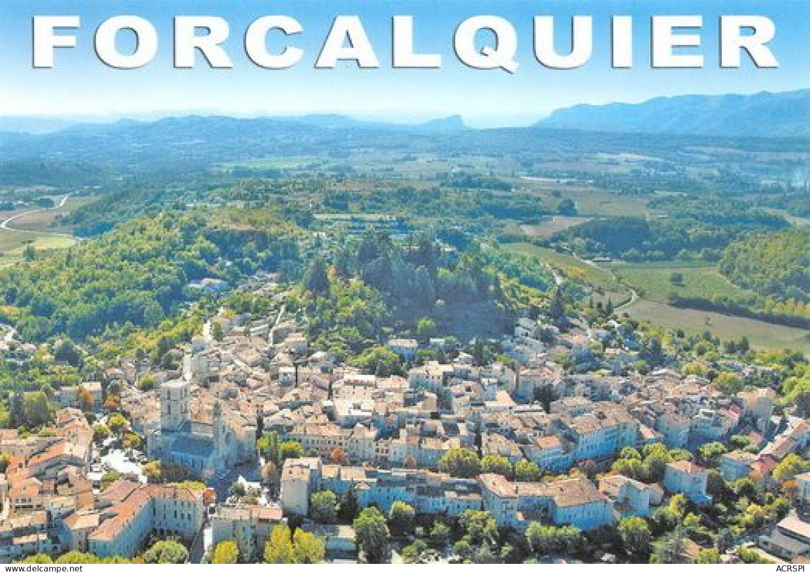 FORCALQUIER  Vue Du Ciel  6 (scan Recto Verso)MD2501UND - Forcalquier