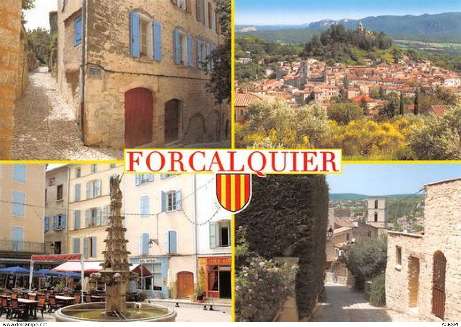 FORCALQUIER  4 Vues De La Ville  25 (scan Recto Verso)MD2501TER - Forcalquier