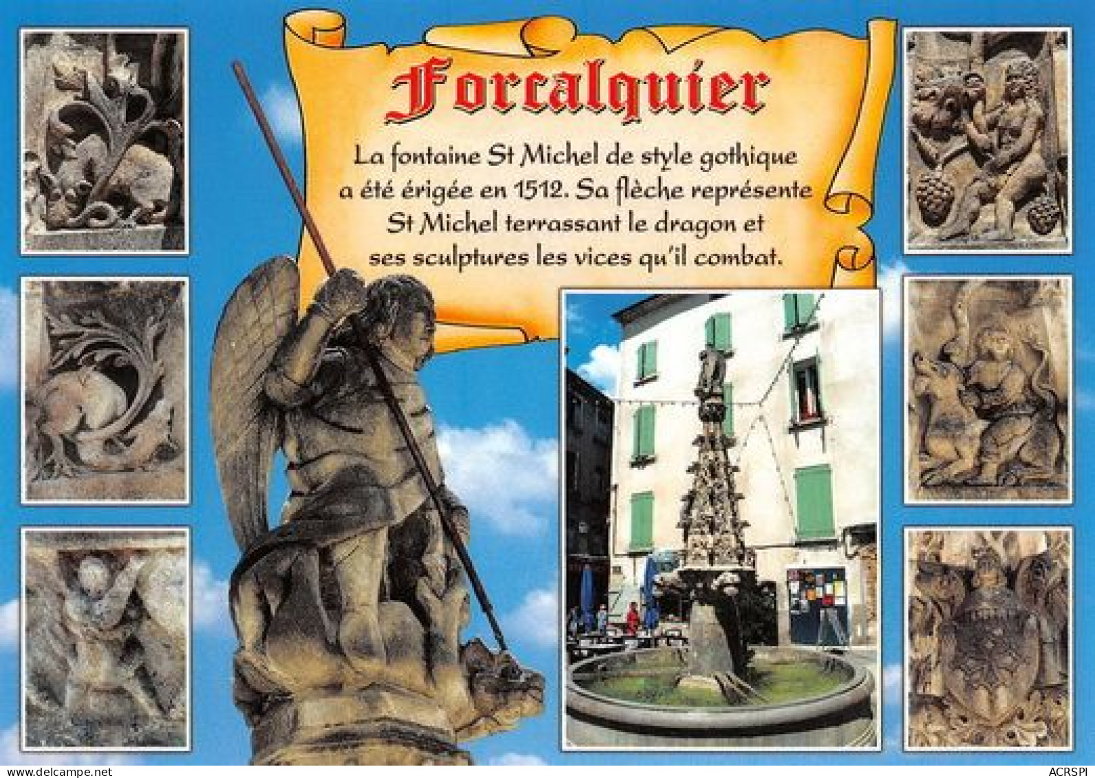 FORCALQUIER  Legende De La Fontaine  27 (scan Recto Verso)MD2501TER - Forcalquier