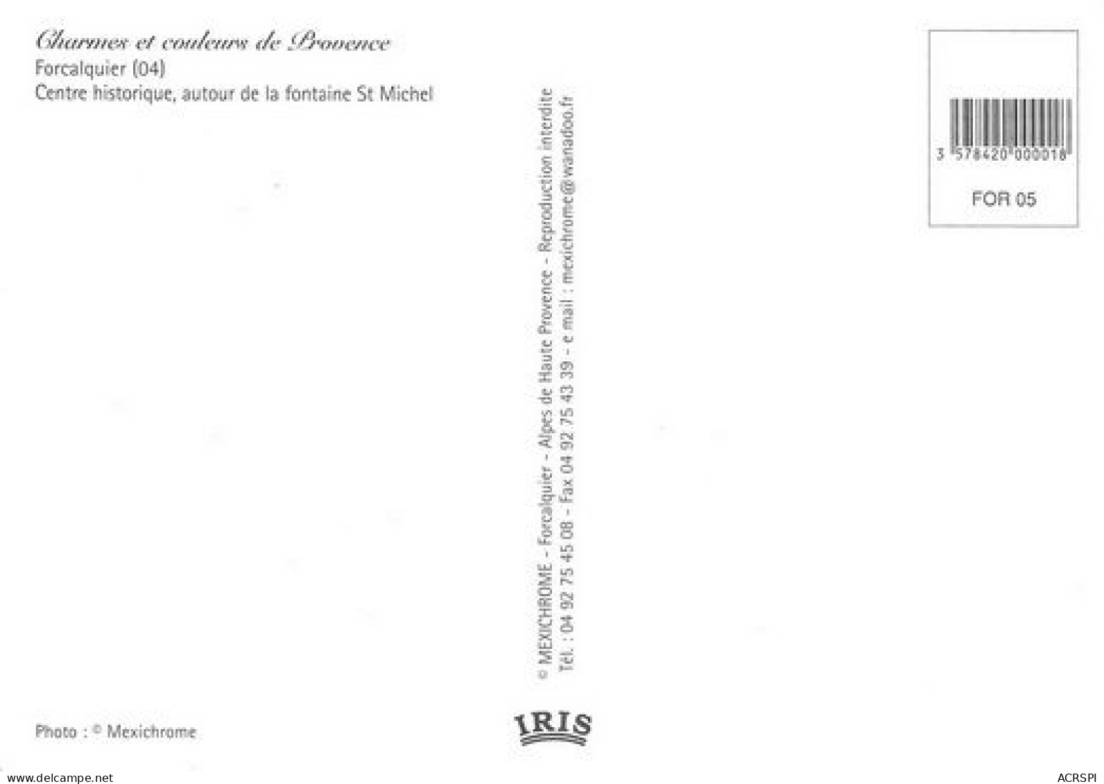 FORCALQUIER  Multivue Du Centre Historique  16 (scan Recto Verso)MD2501TER - Forcalquier