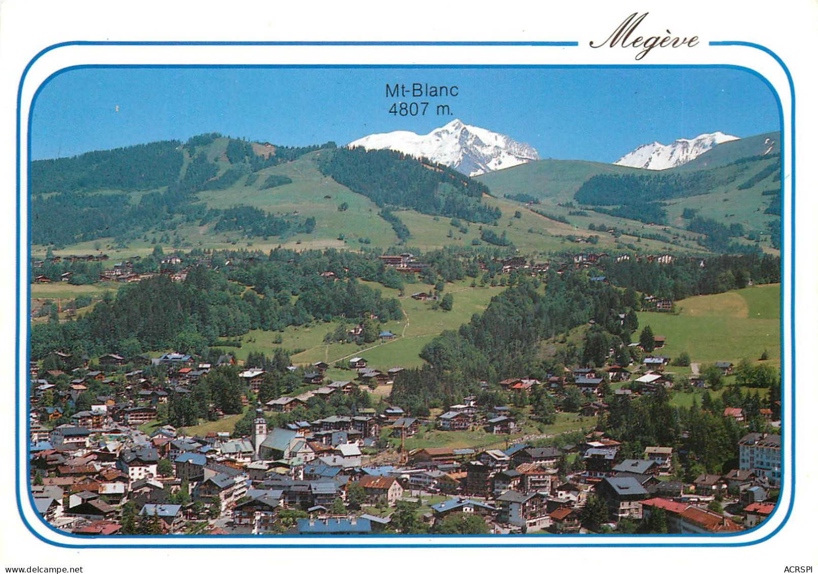 MEGEVE Vue Generale Et Le Mont Blanc 10(scan Recto-verso) MD2559 - Megève