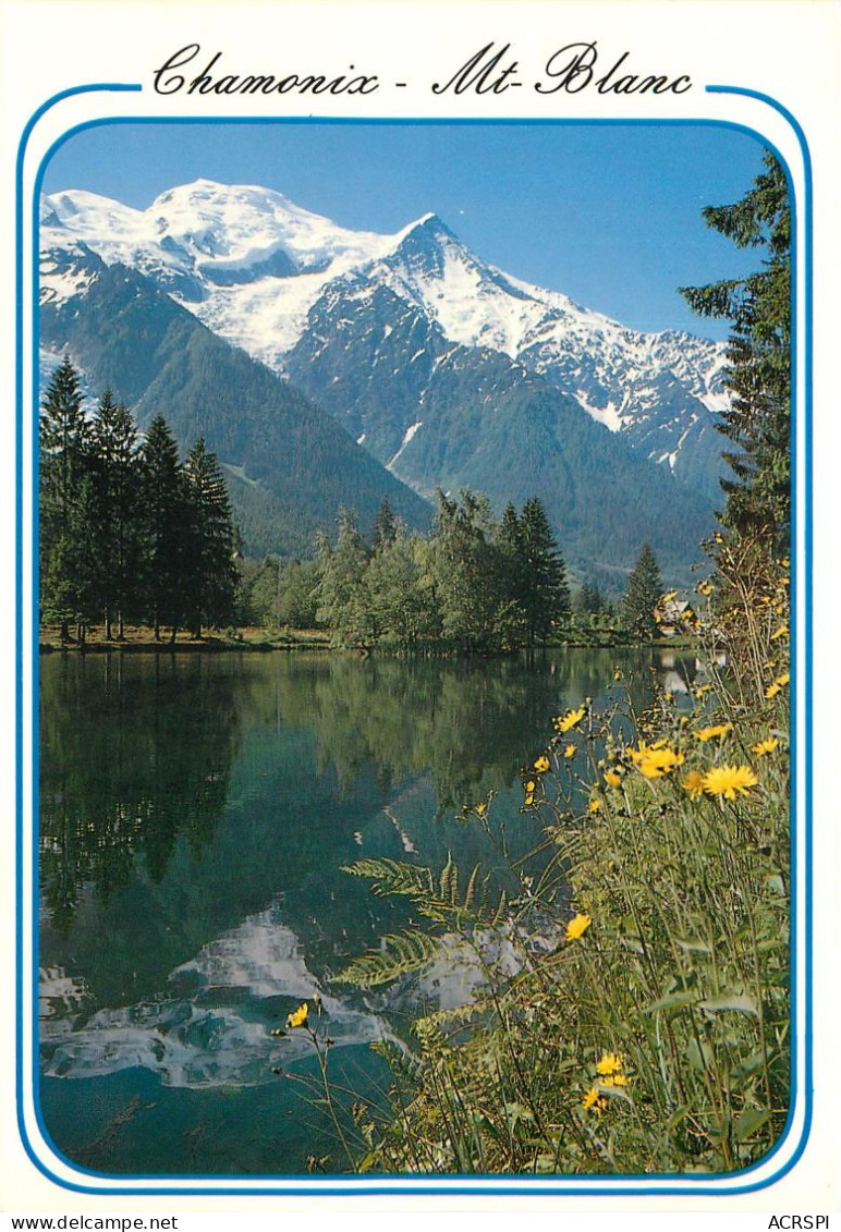 CHAMONIX MONT BLANC Le Lac Des Gaillands Et Le Mt Blanc 22(scan Recto-verso) MD25564 - Chamonix-Mont-Blanc