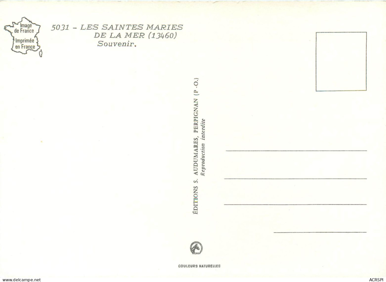 LES SAINTES MARIES DE LA MER Souvenir 21(scan Recto-verso) MD2594 - Saintes Maries De La Mer