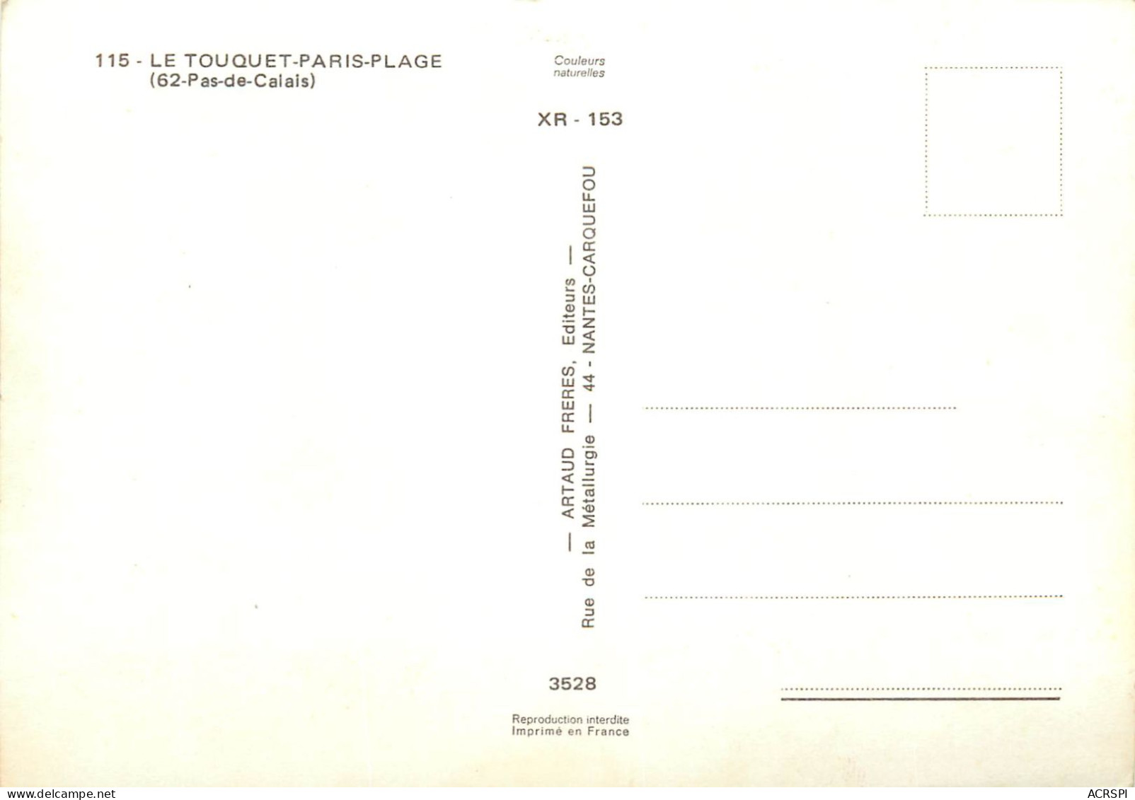 LE TOUQUET 10(scan Recto-verso) MD2588 - Le Touquet