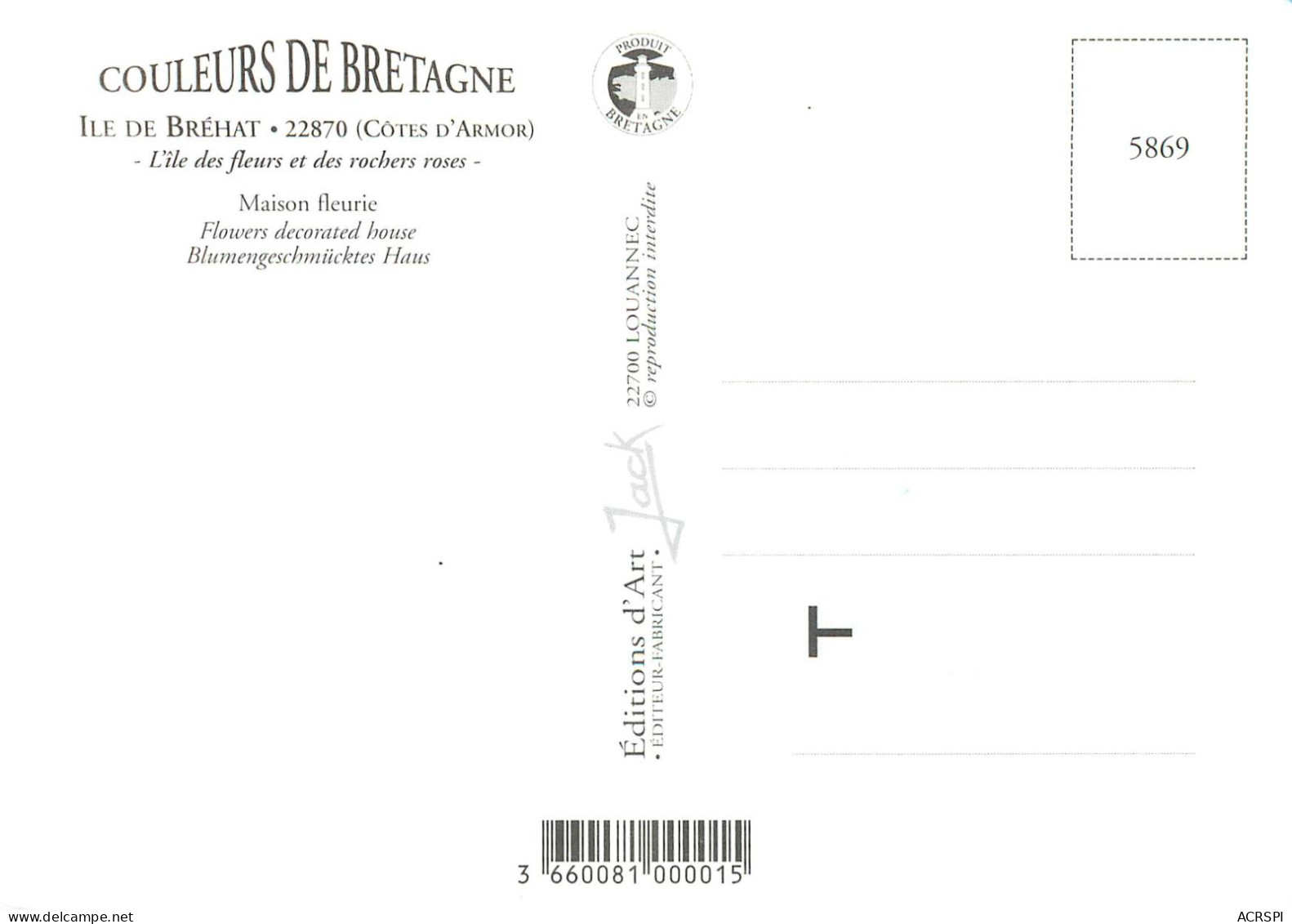 L ILE DE BREHAT Maison Fleurie  25(scan Recto-verso) MD2586 - Ile De Bréhat