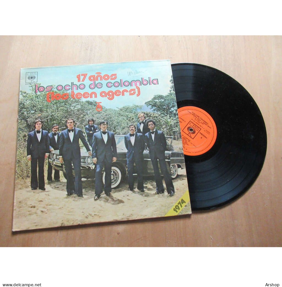 LOS OCHO DE COLOMBIA 17 Anos - LATIN FOLK COLOMBIE - CBS 14457 Lp 1974 - Musiche Del Mondo