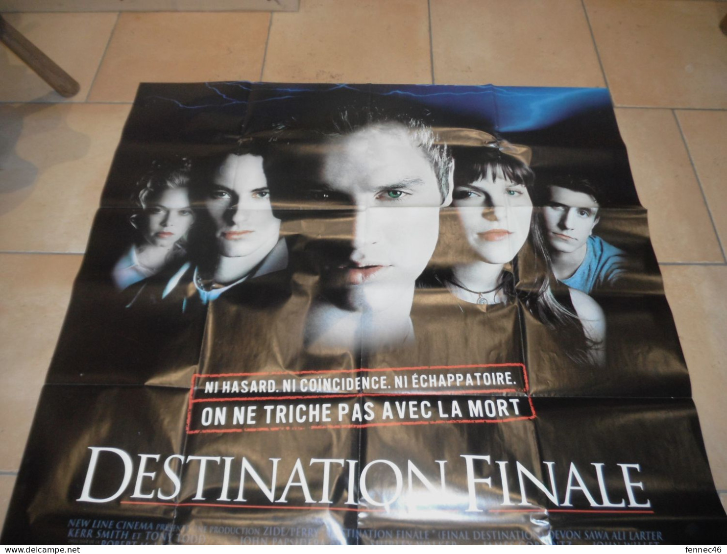 * Affiche De Film : DESTINATION FINALE ( Env. 150 Cm X 115 Cm). - Afiches