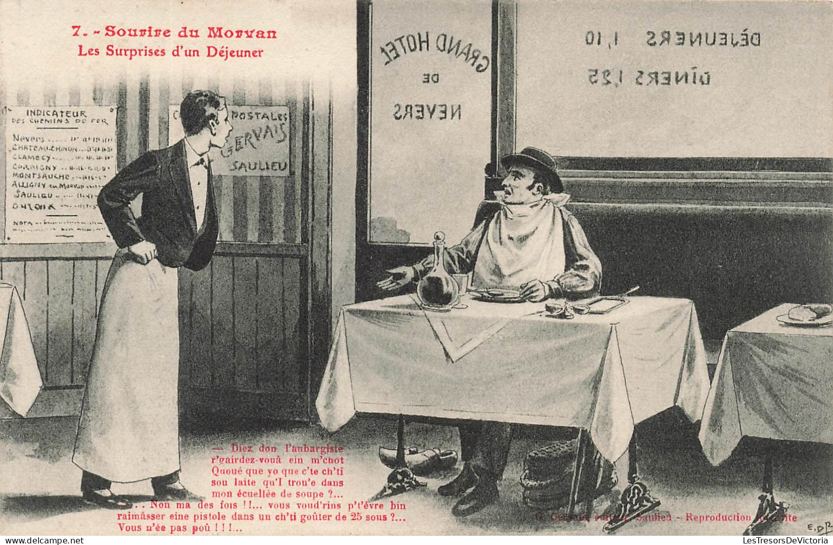 ILLUSTRATEUR - Sourire Du Morvan - Les Surprises D'un Déjeuner - Carte Postale Ancienne - Non Classés