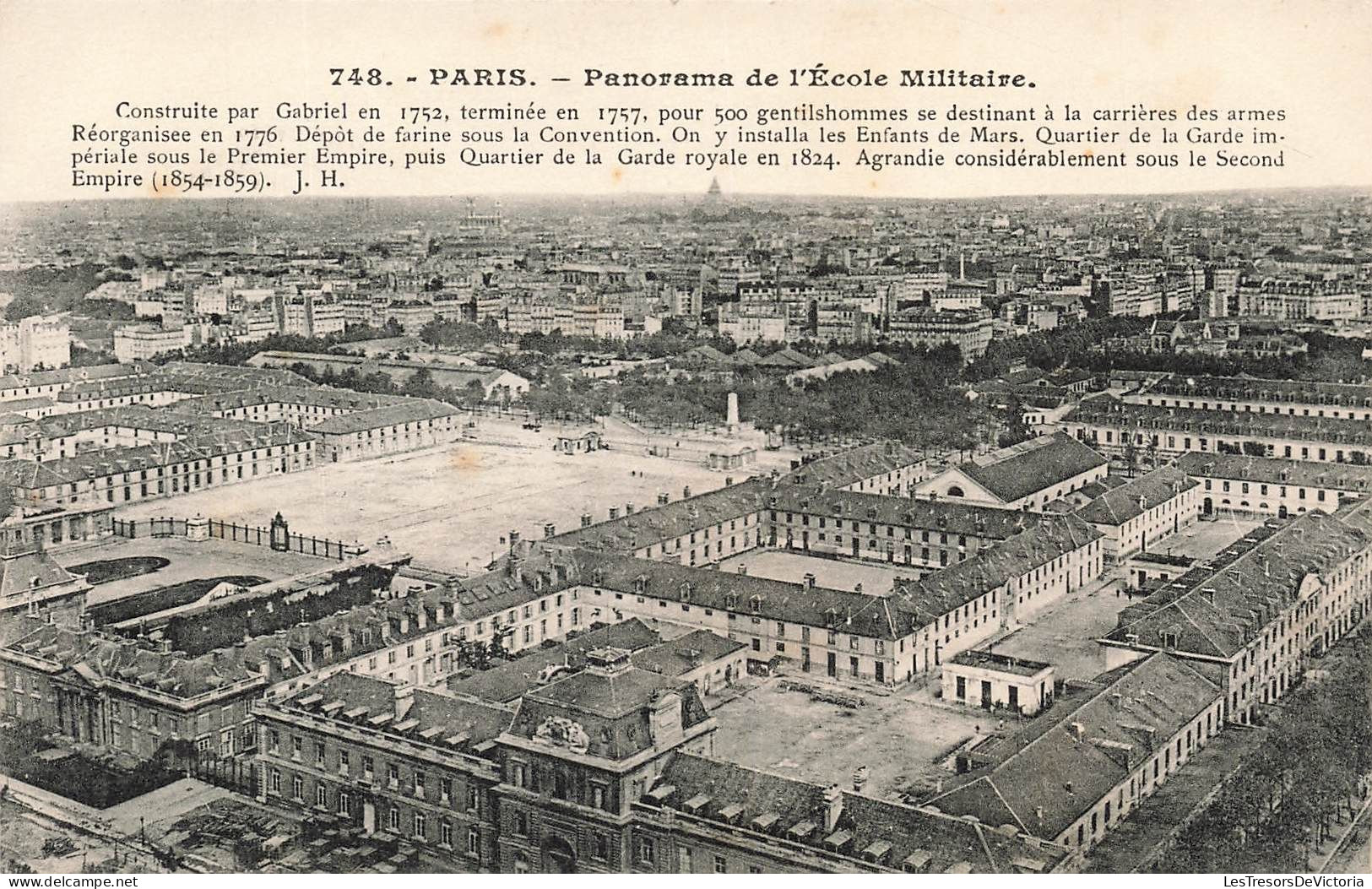 FRANCE - Paris - Panorama De L'école Militaire - Vue D'ensemble - De La Ville - Carte Postale Ancienne - Onderwijs, Scholen En Universiteiten