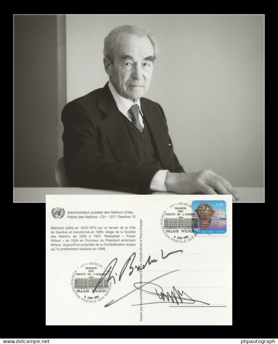 Robert Badinter & Michel Taube - Peine De Mort - Rare Premier Jour Signé + Photo - Politicians  & Military