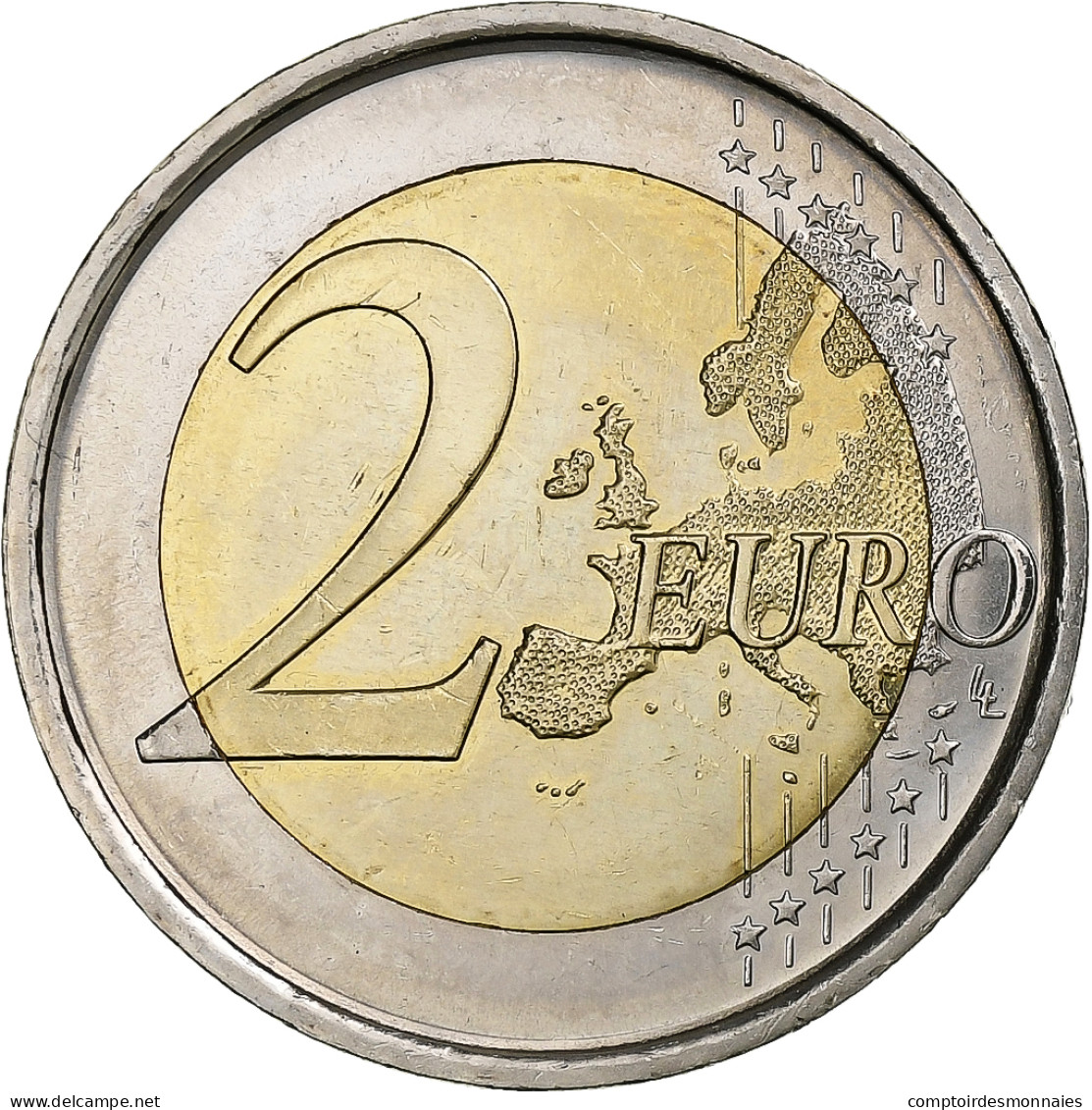 Espagne, 2 Euro, Parc Guell, 2014, Madrid, SPL, Bimétallique - Spanje