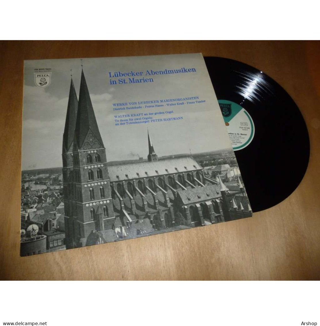 WALTER KRAFT / PETER HARTMANN Lübecker Abendmusiken In St. Marien PELCA GRANDES ORGUES Allemagne Lp - Klassik