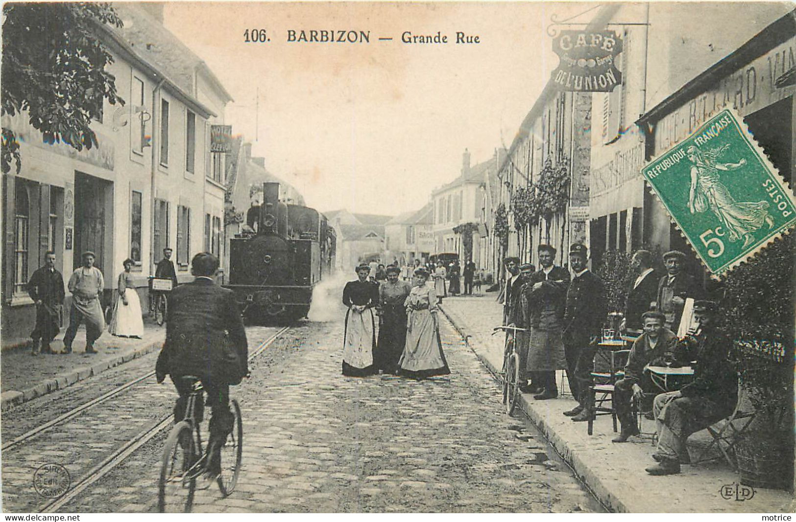 BARBIZON - Grande Rue, Train, ELD éditeur. - Barbizon