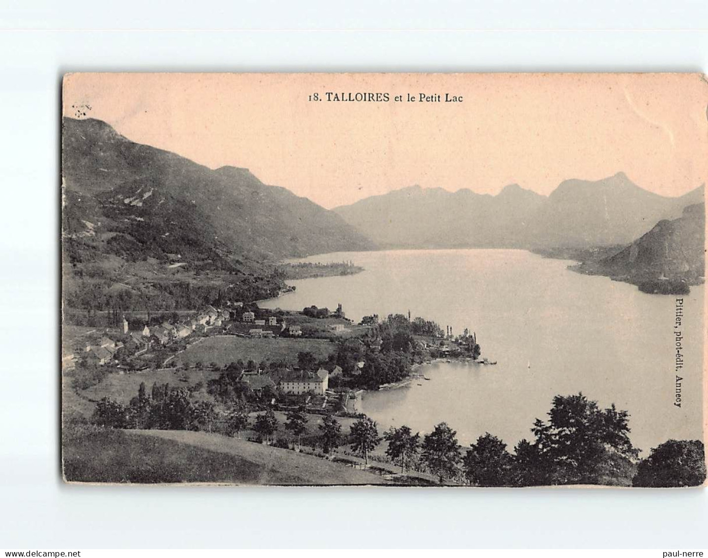 TALLOIRES : Vue Générale Et Le Petit Lac - état - Talloires