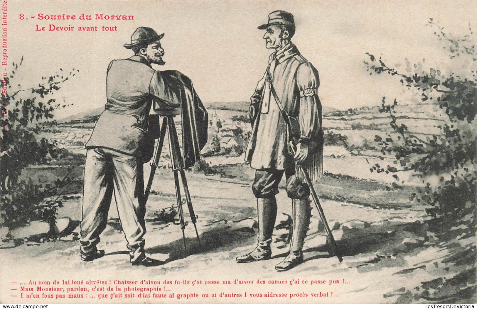 ILLUSTRATEUR - Sourire Du Morvan - Le Devoir Avant Tout - Carte Postale Ancienne - Zonder Classificatie