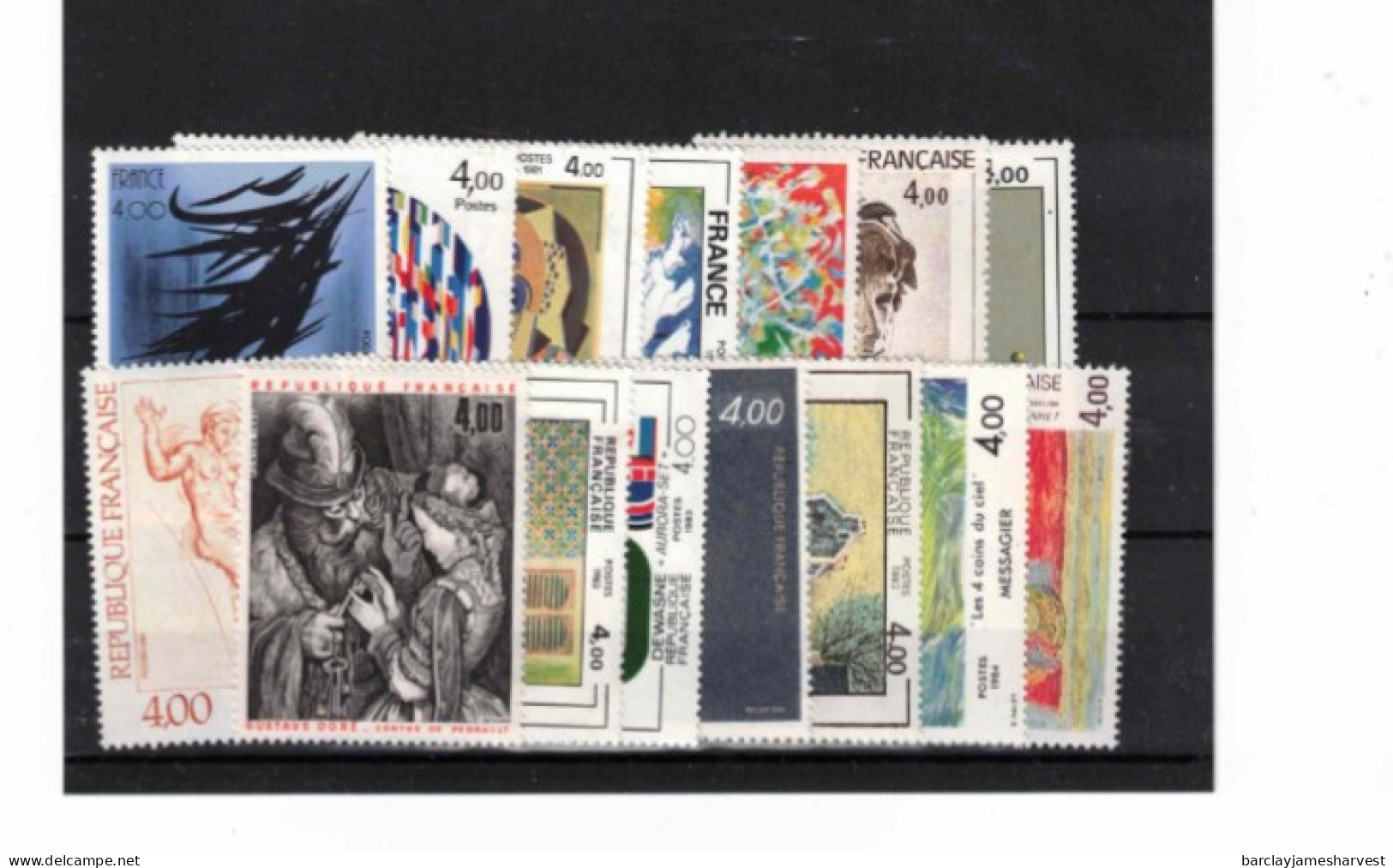 Timbres De France Neuf** 14 Timbres Faciale 4.00  Francs (0.61 Euros) Idéal Pour Courrier - Unused Stamps