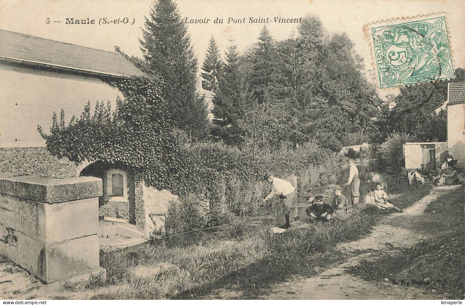 D4500 MAULE Lavoir Du Pont Saint Vincent - Maule