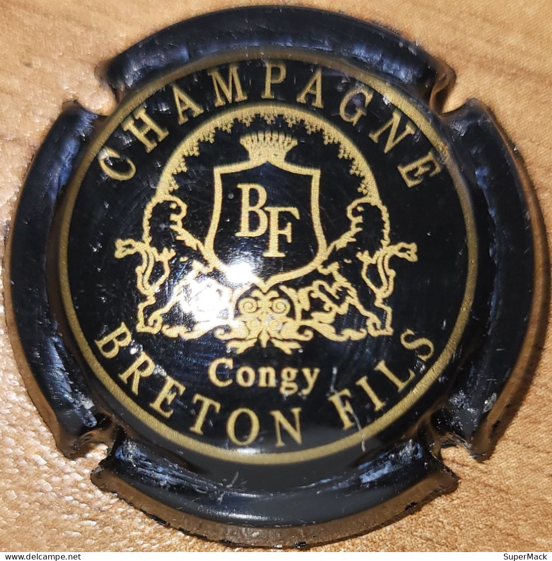 Capsule Champagne BRETON FILS Série 1- Blason, Noir & Or Nr 05 - Otros & Sin Clasificación