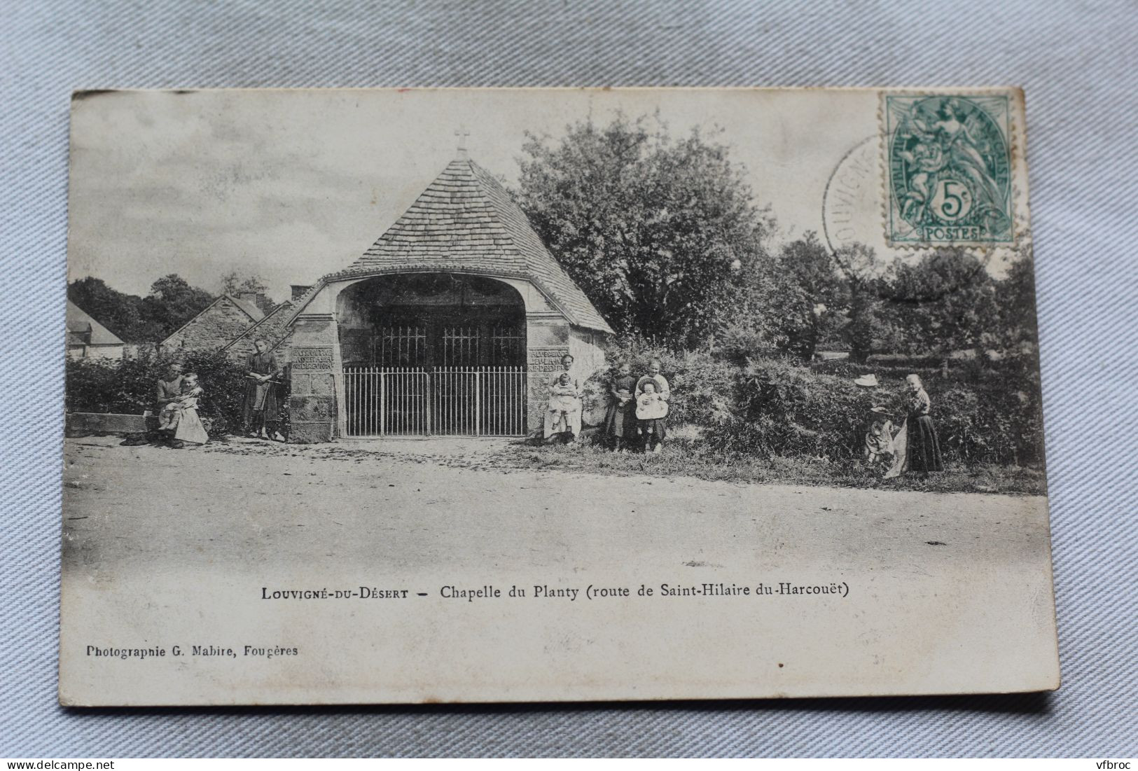 Cpa 1903, Louvigné Du Désert, Chapelle Du Planty, Route De Saint Hilaire Du Harcouet, Ille Et Vilaine 35 - Altri & Non Classificati