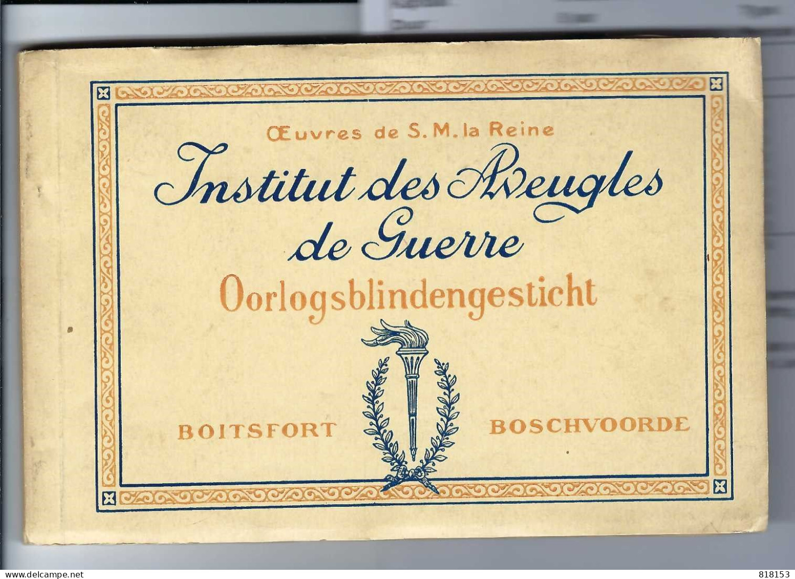 BOITSFORT  BOSCHVOORDE  Institut Des Aveugles De Guerre Oorlogsblindengesticht  Boekje Met 29 Foto's - Watermaal-Bosvoorde - Watermael-Boitsfort