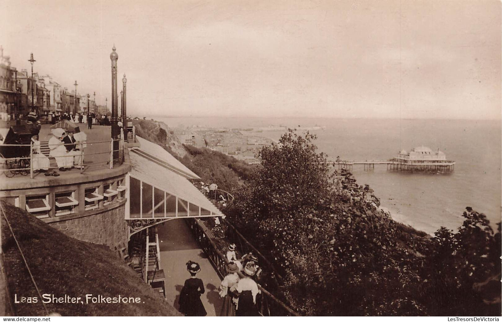 ROYAUME-UNI - Angleterre - Folkestone - Leas Shelter - Carte Postale Ancienne - Other & Unclassified