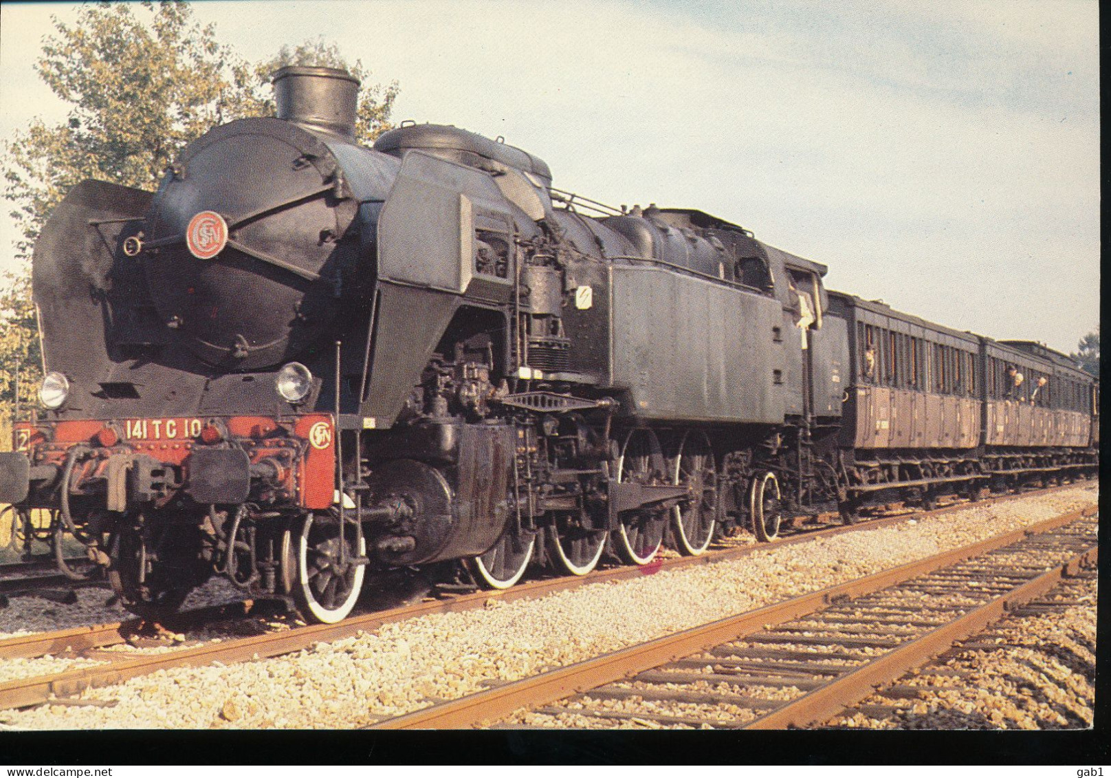 TRAINS ---  Train Special FACS En 1970  Locomotive NORD 141 TC N°10 - Trains