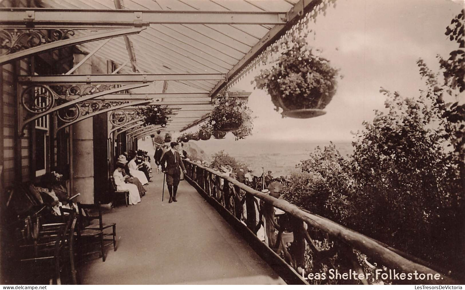 ROYAUME-UNI - Angleterre - Folkestone - Leas Shelter - Carte Postale Ancienne - Other & Unclassified