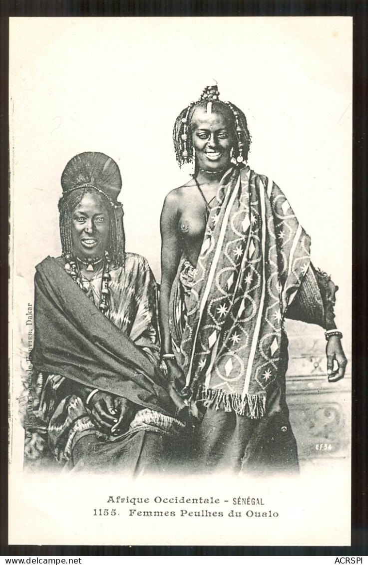 SENEGAL DAKAR  FEMMES PEULHES OUALO  Collection Fortier à Dakar  PFRCR00009 P - Sénégal