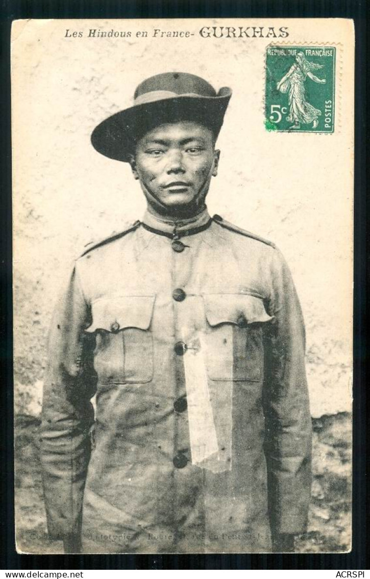 GURKHAS Soldat Hindou En France Campagne 1914 1918  Carte Rare  PFRCR00007 P - Nepal