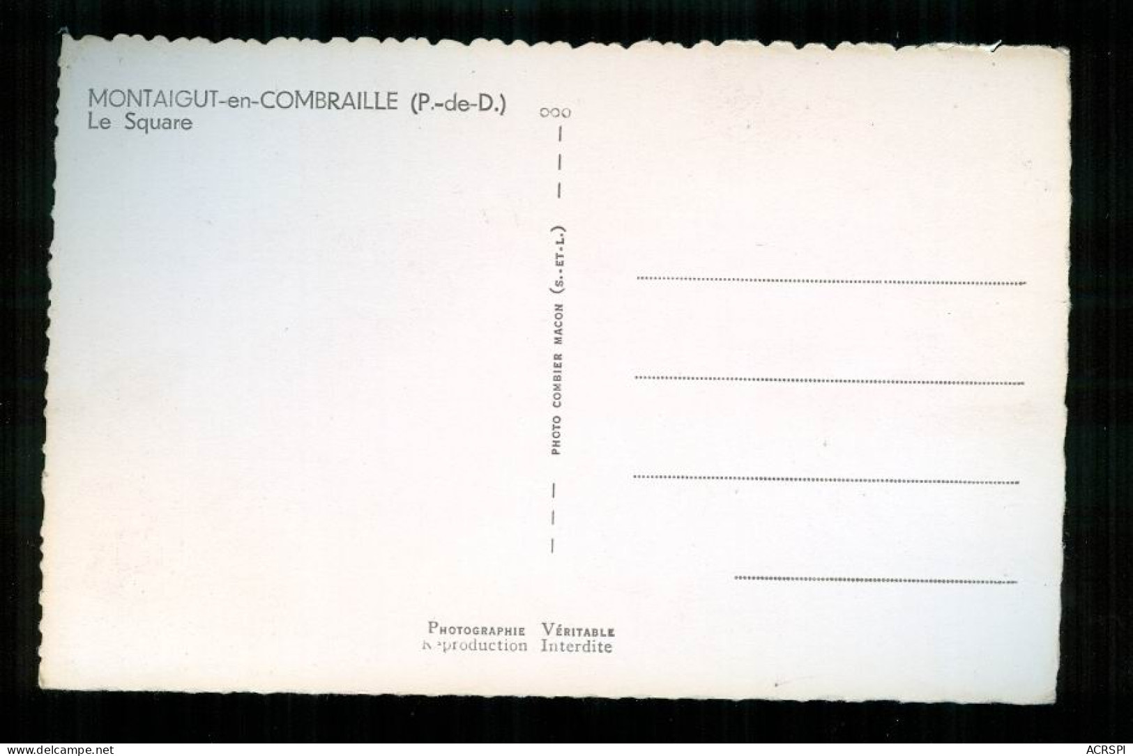 MONTAIGUT EN COMBRAILLE  Le Square PFRCR00005 P - Montaigut