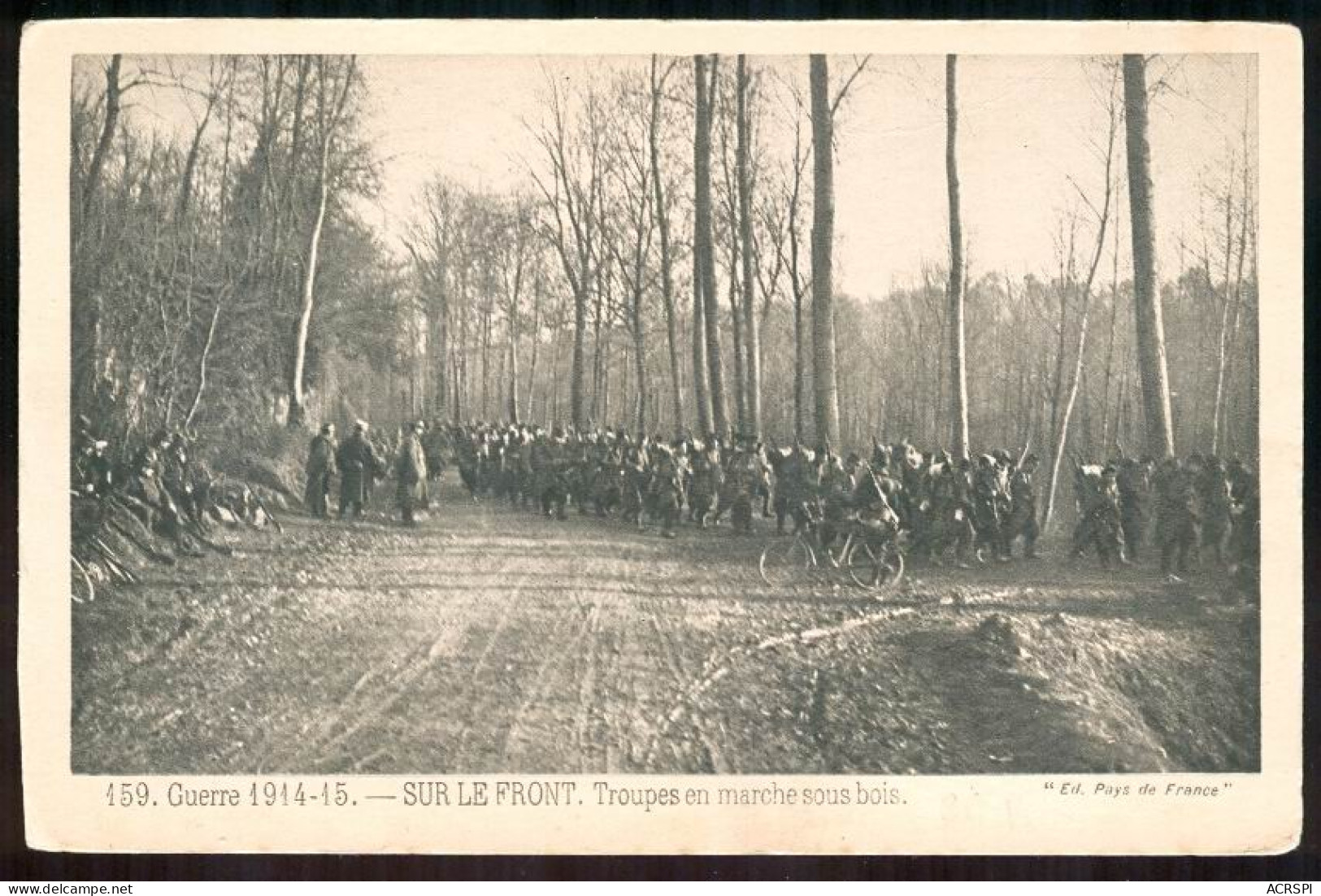 Troupes En Marche Sous Bois  Superbe Carte Trés Rare PFRCR00003 P - War 1914-18