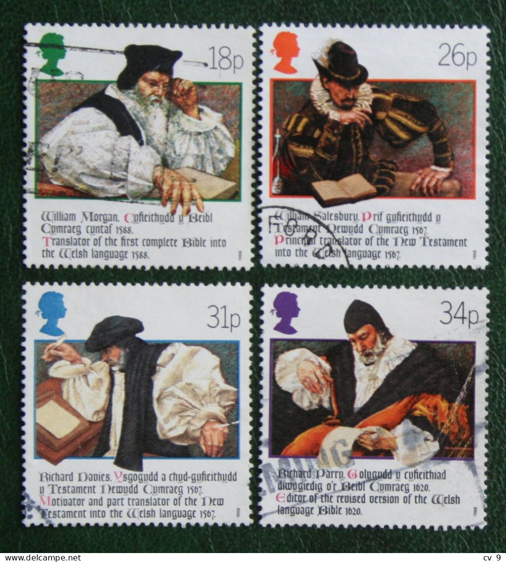 Bibel In Walisischer Sprache Bible (Mi 1139-1142) 1988 Used Gebruikt Oblitere ENGLAND GRANDE-BRETAGNE GB GREAT BRITAIN - Used Stamps