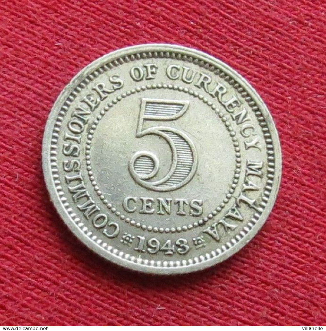 Malaya 5 Cents 1943 W ºº - Malesia