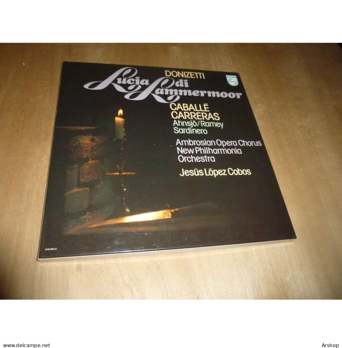 JESUS LOPEZ COBOS / CABALLE / CARRERAS Lucia Di Lammermoor DONIZETTI PHILIPS Coffret 3 Disques 1977 - Klassik