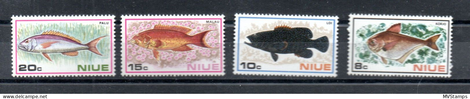 Niue 1973 Satz 133/36 Fische/Fish Postfrisch/MNH - Niue