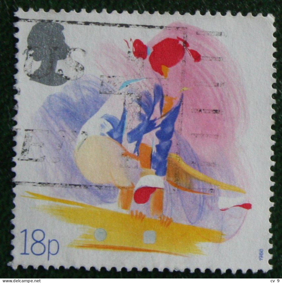 18P SPORT Ski Tennis Football Soccer (Mi 1143) 1988 Used Gebruikt Oblitere ENGLAND GRANDE-BRETAGNE GB GREAT BRITAIN - Used Stamps