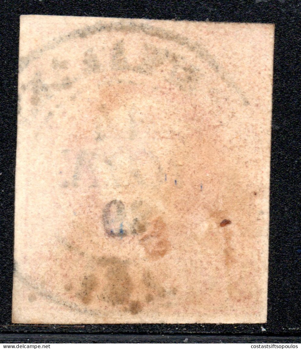 2813.GREECE,CORFU. 20L. SMALL HERMES HEAD, 261 REGLADES SCARCE POSTMARK - Used Stamps