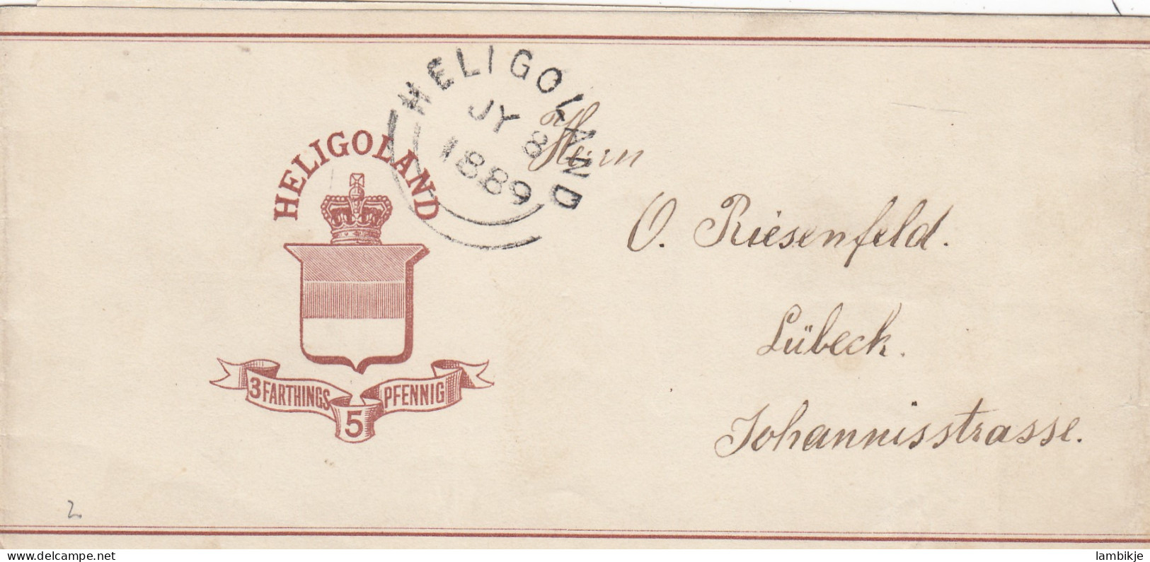 AD Heligoland Streifband 1889 - Heligoland