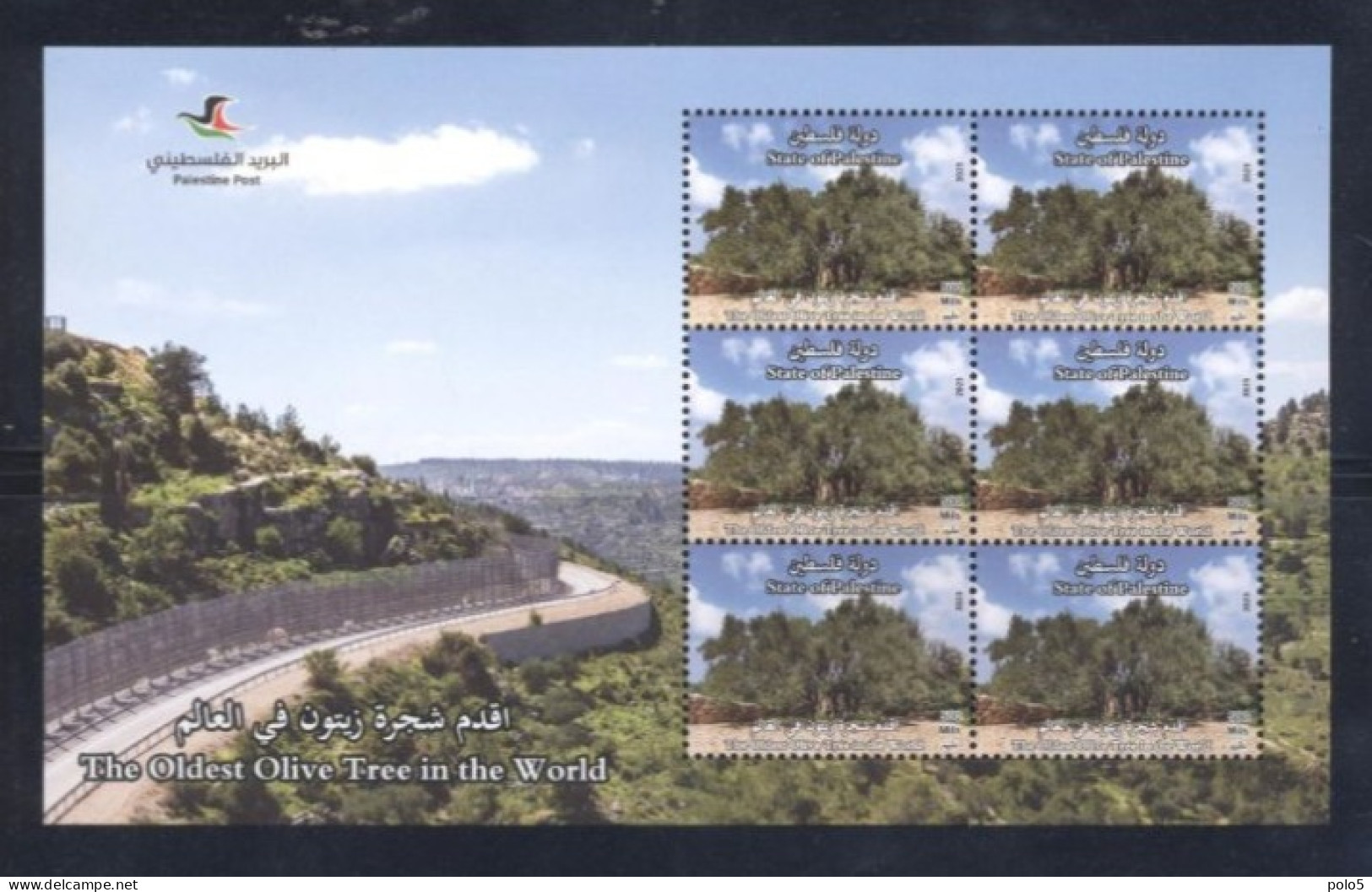 Palestine 2023- The Oldest Olive Tree S/S Block Of 6 Stamps - Palästina