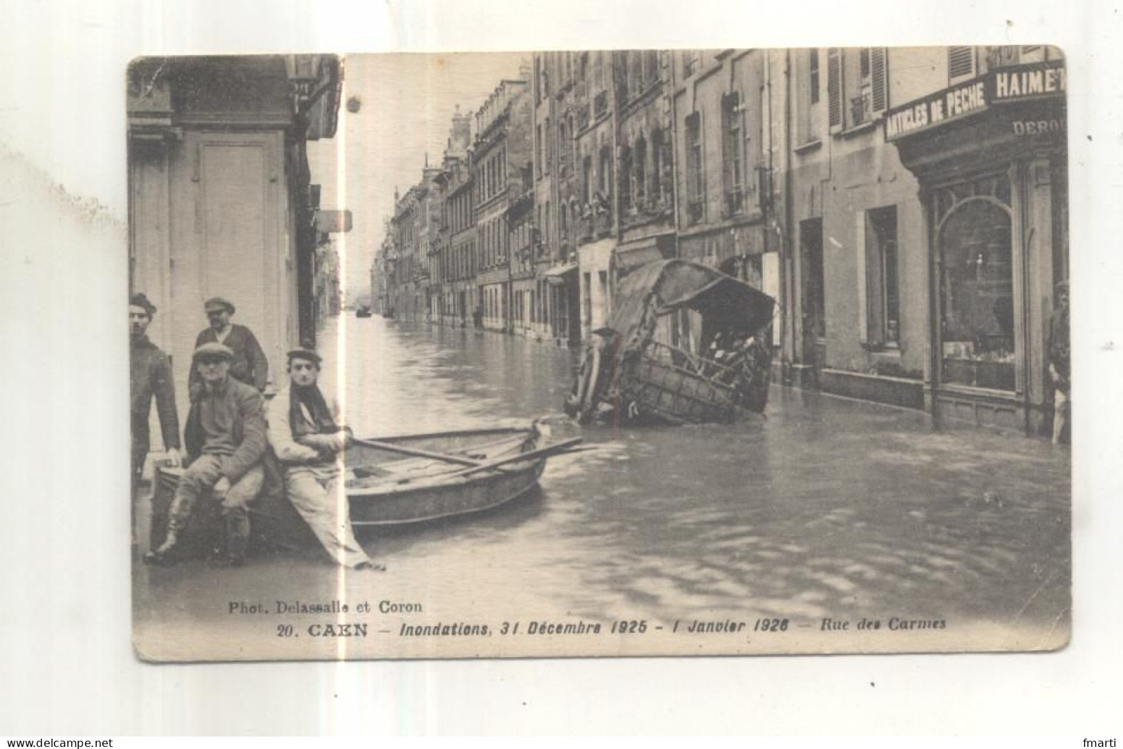 20. Caen, Inondations 31 Décembre 1925, 1 Janvier 1926, Rue Des Carmes - Caen