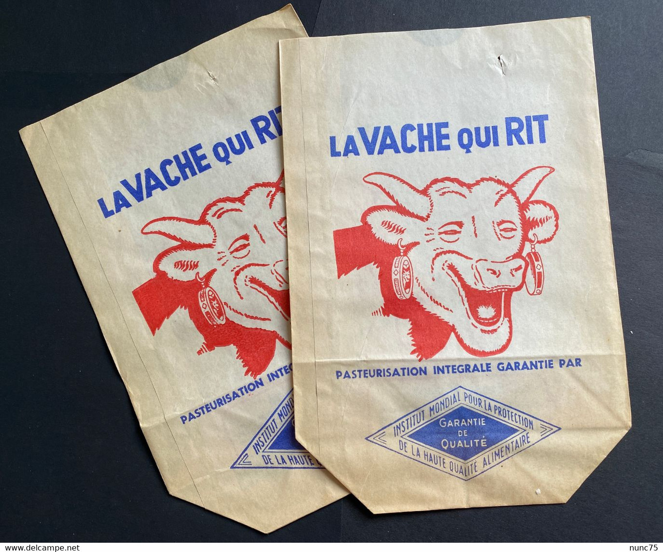 VACHE QUI RIT   2 SACHETS   Anciens / Fromage - Werbung