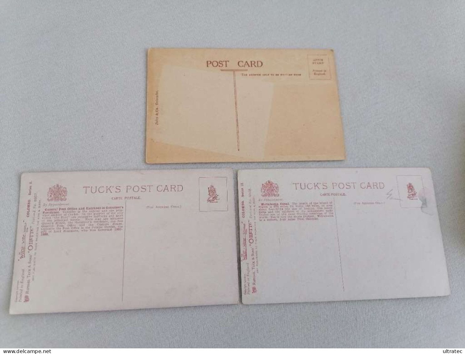 3x AK CEYLON / SRI LANKA, COLOMBO,  Postcards Postkarte  Ca. 1910 Farbe   3 Postcards   Good Condition  1910er - Sri Lanka (Ceilán)