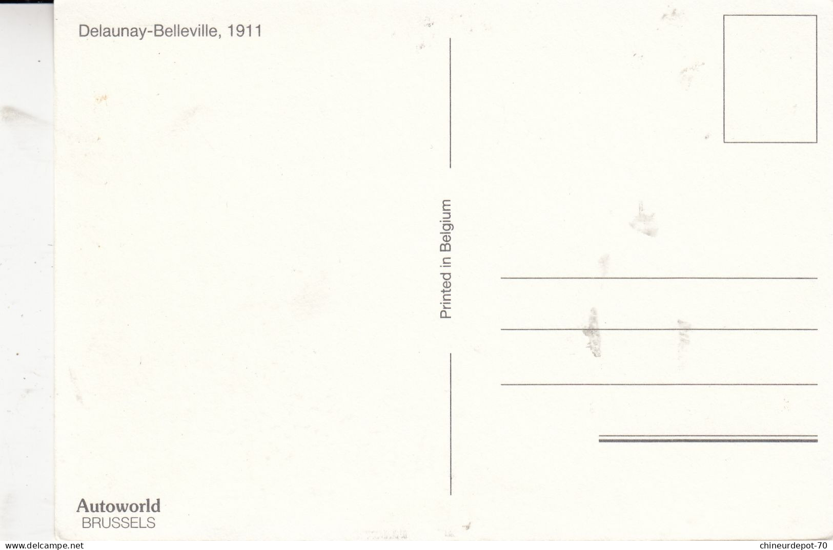 DELAUNAY BELLEVILLE 1911 - Voitures De Tourisme
