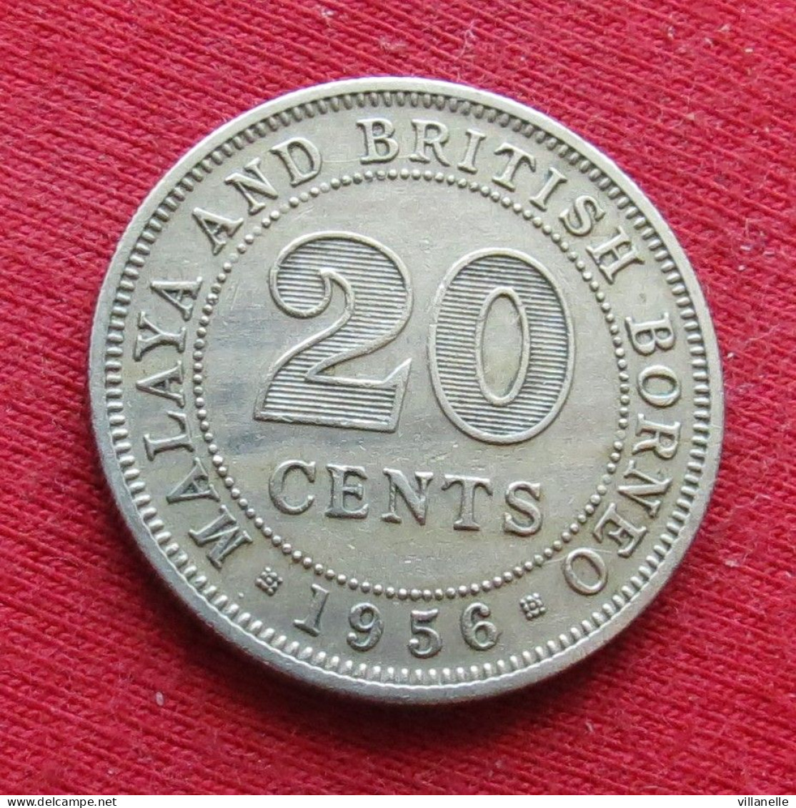 Malaya And British Borneo 20 Cents 1956 W ºº - Maleisië