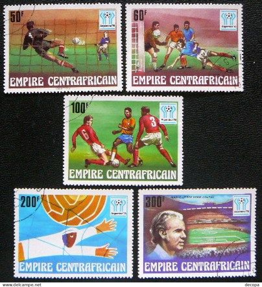 (dcbv-740)  Central Africa  -  Rep. Centrafricaine  -  Centraal Afrika   Mi   513-17  Yv   315-19 - Repubblica Centroafricana