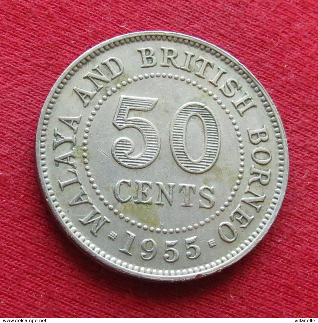 Malaya And British Borneo 50 Cents 1955 H W ºº - Malaysie