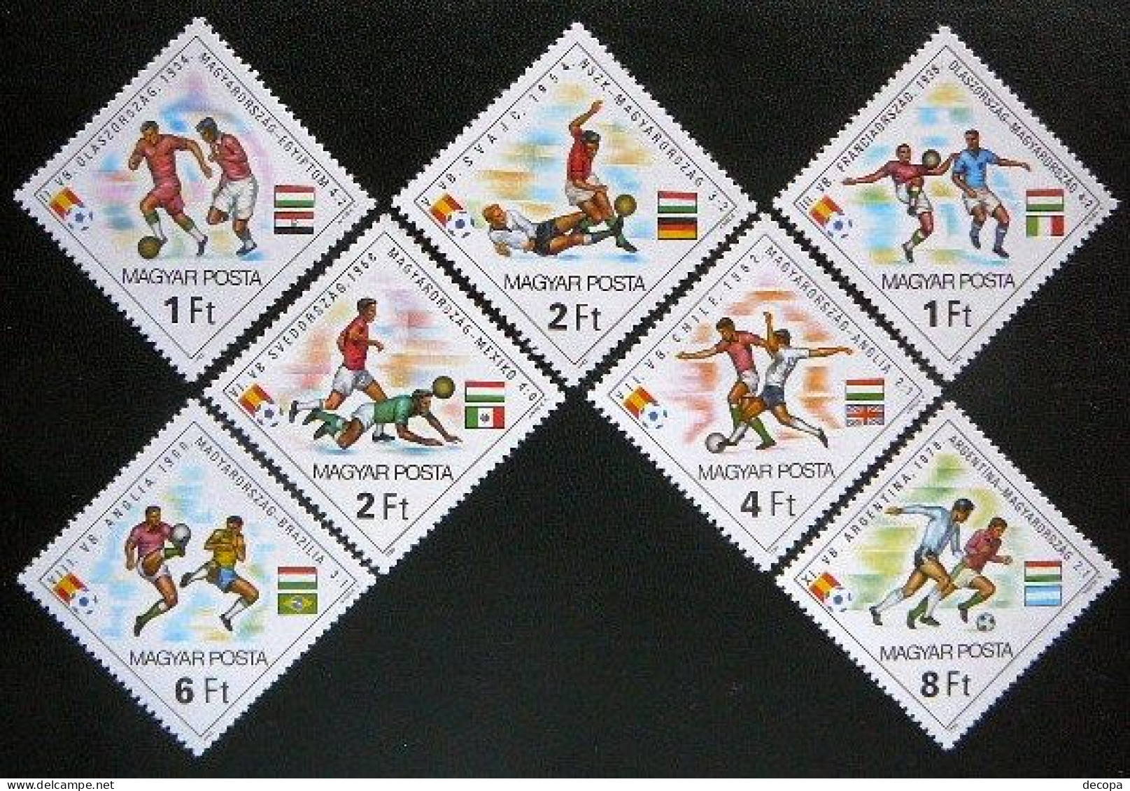 (dcbv-882)   Hungary  -  Hongrie  -  Hongarije      Michel  3538-44    Yvert  2798-2804   MNH - 1982 – Spain